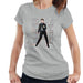 Sidney Maurer Original Portrait Of Elvis Presley Dark Jailhouse Rock Womens T-Shirt - Womens T-Shirt