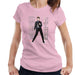 Sidney Maurer Original Portrait Of Elvis Presley Dark Jailhouse Rock Womens T-Shirt - Light Pink / Small - Womens T-Shirt