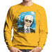 Sidney Maurer Original Portrait Of Karl Lagerfeld Mens Sweatshirt - Small / Gold - Mens Sweatshirt