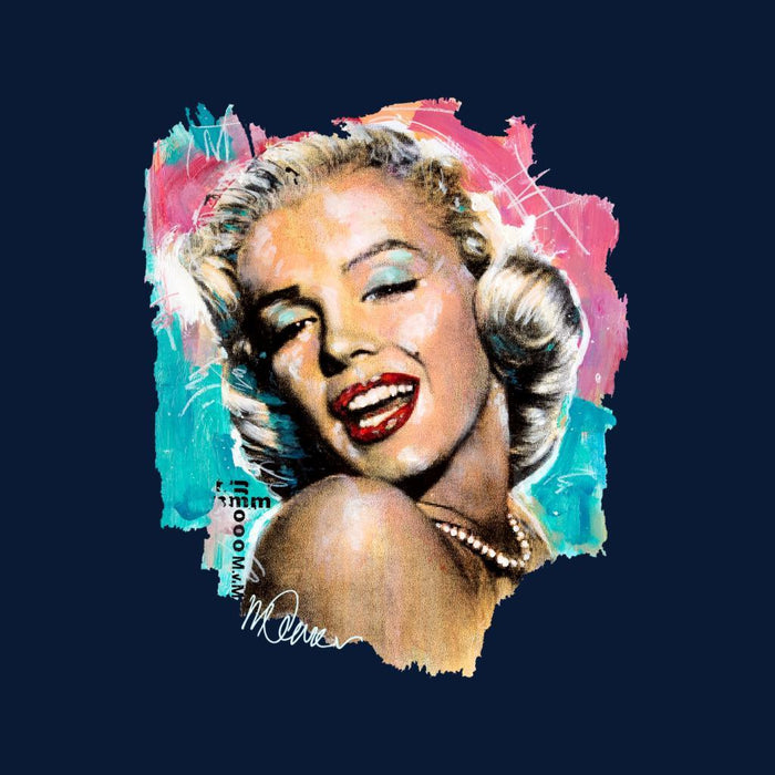 Sidney Maurer Original Portrait Of Marilyn Monroe Lipstick Mens Varsity Jacket - Mens Varsity Jacket
