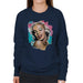 Sidney Maurer Original Portrait Of Marilyn Monroe Lipstick Womens Sweatshirt - Womens Sweatshirt