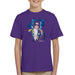 Sidney Maurer Original Portrait Of Michael Jackson 1984 Grammys Kids T-Shirt - X-Small (3-4 yrs) / Purple - Kids Boys T-Shirt