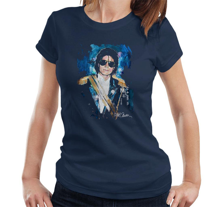 Sidney Maurer Original Portrait Of Michael Jackson 1984 Grammys Womens T-Shirt - Womens T-Shirt