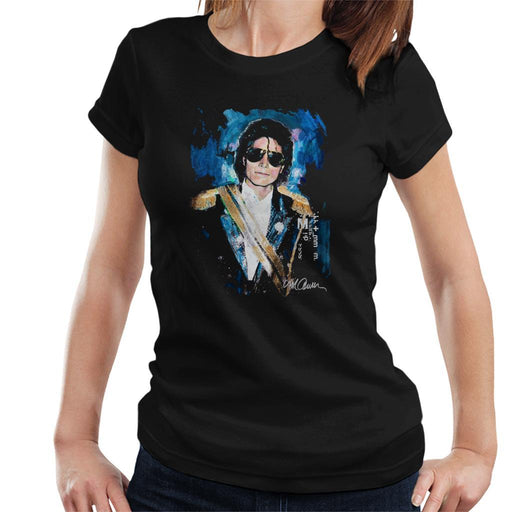 Sidney Maurer Original Portrait Of Michael Jackson 1984 Grammys Womens T-Shirt - Womens T-Shirt