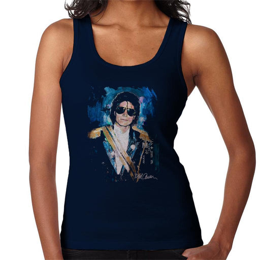 Sidney Maurer Original Portrait Of Michael Jackson 1984 Grammys Womens Vest - Womens Vest