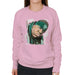 Sidney Maurer Original Portrait Of Notorious BIG Womens Sweatshirt - Small / Light Pink - Womens Sweatshirt