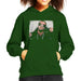 Sidney Maurer Original Portrait Of P Diddy Kids Hooded Sweatshirt - X-Small (3-4 yrs) / Bottle Green - Kids Boys Hooded Sweatshirt