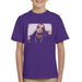 Sidney Maurer Original Portrait Of P Diddy Kids T-Shirt - X-Small (3-4 yrs) / Purple - Kids Boys T-Shirt