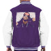 Sidney Maurer Original Portrait Of P Diddy Mens Varsity Jacket - Small / Purple/White - Mens Varsity Jacket