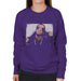 Sidney Maurer Original Portrait Of P Diddy Womens Sweatshirt - Small / Purple - Womens Sweatshirt