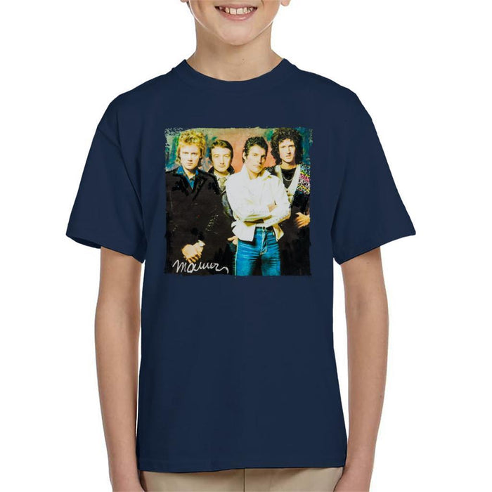 Sidney Maurer Original Portrait Of Queen Kids T-Shirt - Kids Boys T-Shirt