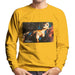 Sidney Maurer Original Portrait Of Rihanna White Mens Sweatshirt - Small / Gold - Mens Sweatshirt