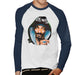 Sidney Maurer Original Portrait Of Snoop Dogg Smoking Mens Baseball Long Sleeved T-Shirt - Mens Baseball Long Sleeved T-Shirt