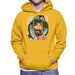 Sidney Maurer Original Portrait Of Snoop Dogg Smoking Mens Hooded Sweatshirt - Small / Gold - Mens Hooded Sweatshirt