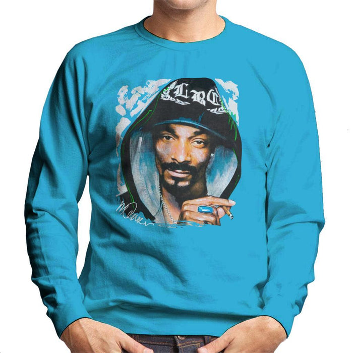 Sidney Maurer Original Portrait Of Snoop Dogg Smoking Mens Sweatshirt - Mens Sweatshirt