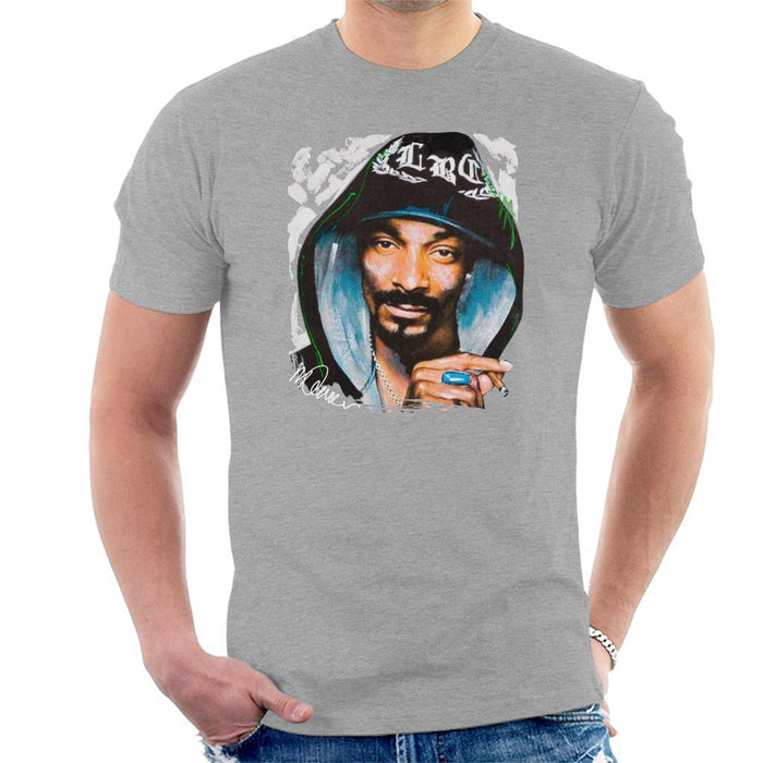 Sidney Maurer Original Portrait Of Snoop Dogg Smoking Mens T-Shirt - Mens T-Shirt