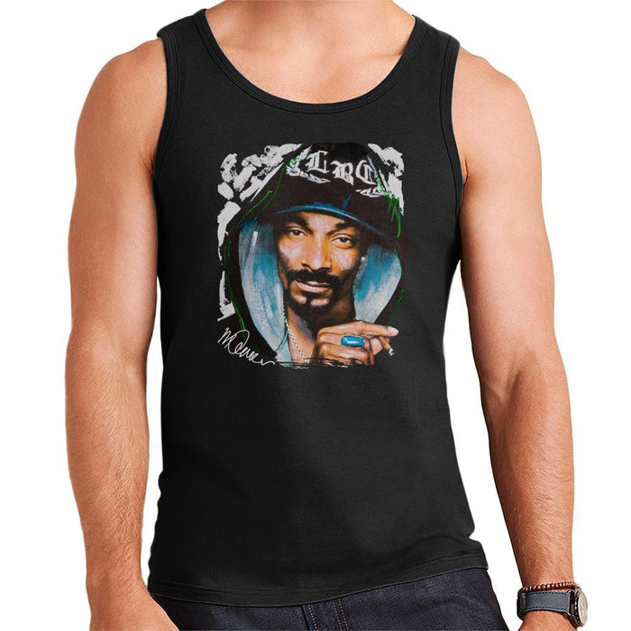 Sidney Maurer Original Portrait Of Snoop Dogg Smoking Mens Vest - Mens Vest