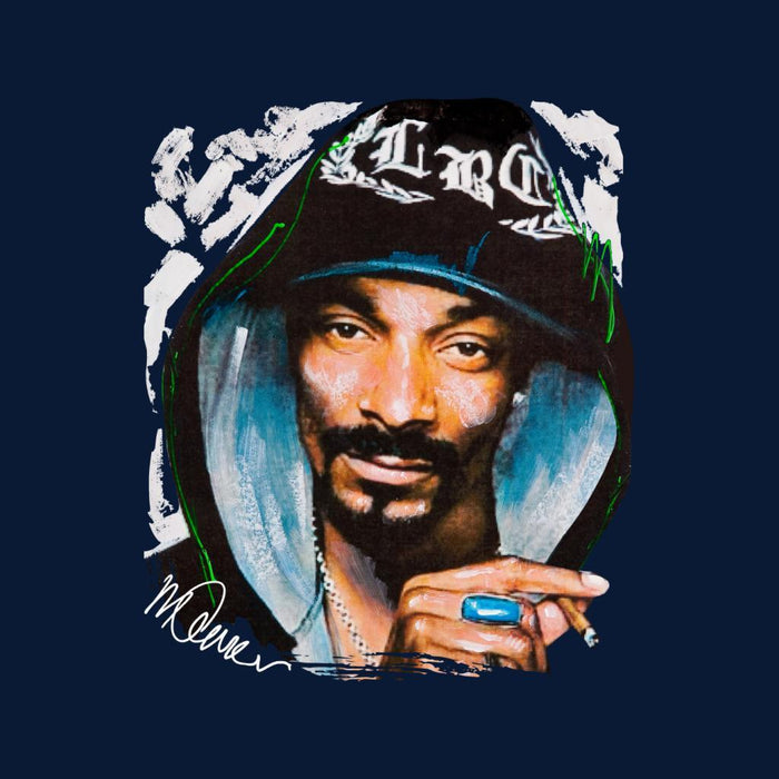 Sidney Maurer Original Portrait Of Snoop Dogg Smoking Mens Varsity Jacket - Mens Varsity Jacket