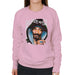 Sidney Maurer Original Portrait Of Snoop Dogg Smoking Womens Sweatshirt - Small / Light Pink - Womens Sweatshirt