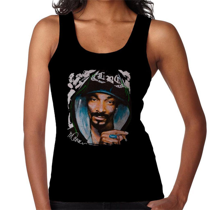 Sidney Maurer Original Portrait Of Snoop Dogg Smoking Womens Vest - Womens Vest