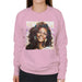 Sidney Maurer Original Portrait Of Whitney Houston Triangle Earrings Womens Sweatshirt - Small / Light Pink - Womens Sweatshirt