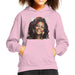 Sidney Maurer Original Portrait Of Whitney Houston White Kids Hooded Sweatshirt - X-Small (3-4 yrs) / Light Pink - Kids Boys Hooded
