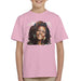 Sidney Maurer Original Portrait Of Whitney Houston White Kids T-Shirt - X-Small (3-4 yrs) / Light Pink - Kids Boys T-Shirt
