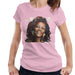 Sidney Maurer Original Portrait Of Whitney Houston White Womens T-Shirt - Small / Light Pink - Womens T-Shirt