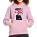 Sidney Maurer Original Portrait Of Barack Obama Kids Hooded Sweatshirt - X-Small (3-4 yrs) / Light Pink - Kids Boys Hooded Sweatshirt