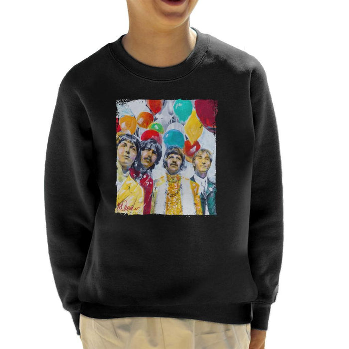 Sidney Maurer Original Portrait Of The Beatles Sgt Peppers 1967 Kids Sweatshirt - Kids Boys Sweatshirt