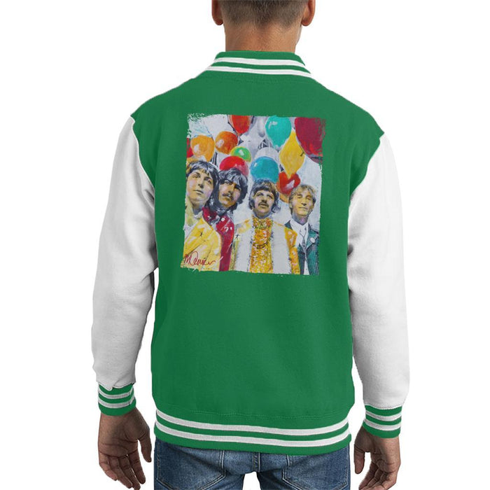 Sidney Maurer Original Portrait Of The Beatles Sgt Peppers 1967 Kids Varsity Jacket - Kids Boys Varsity Jacket