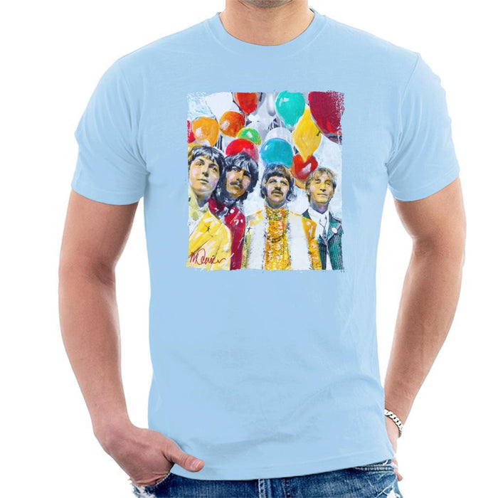 Sidney Maurer Original Portrait Of The Beatles Sgt Peppers 1967 Mens T-Shirt - Mens T-Shirt