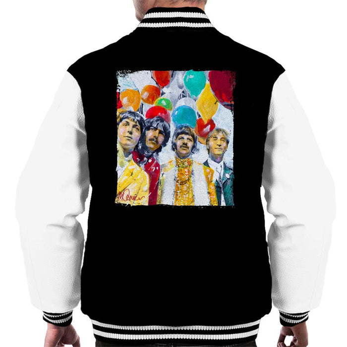 Sidney Maurer Original Portrait Of The Beatles Sgt Peppers 1967 Mens Varsity Jacket - Mens Varsity Jacket