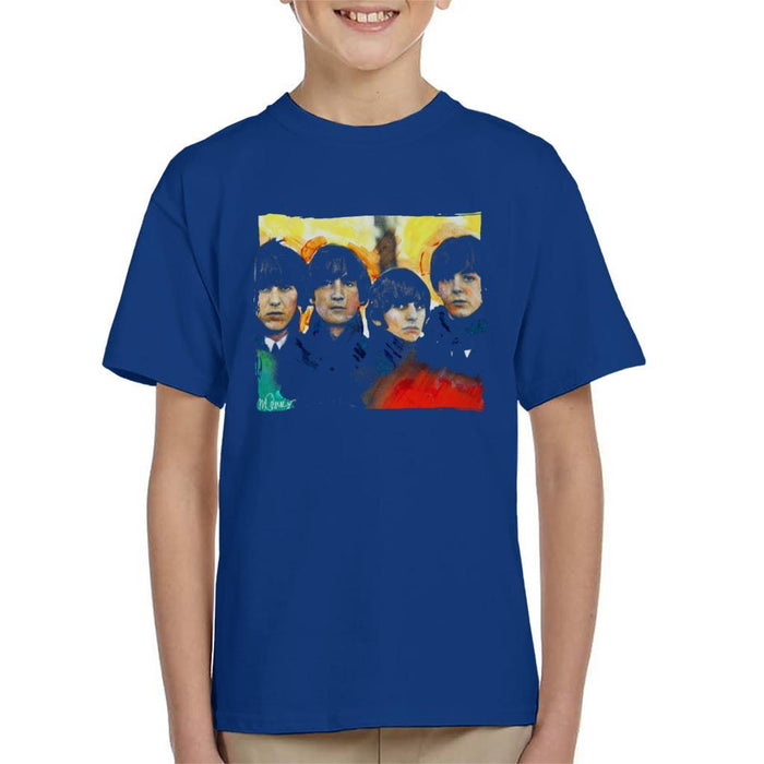 Sidney Maurer Original Portrait Of The Beatles Bowl Cuts Kids T-Shirt - Kids Boys T-Shirt