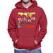 Sidney Maurer Original Portrait Of The Beatles Bowl Cuts Mens Hooded Sweatshirt - Small / Cherry Red - Mens Hooded Sweatshirt