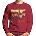 Sidney Maurer Original Portrait Of The Beatles Bowl Cuts Mens Sweatshirt - Small / Cherry Red - Mens Sweatshirt