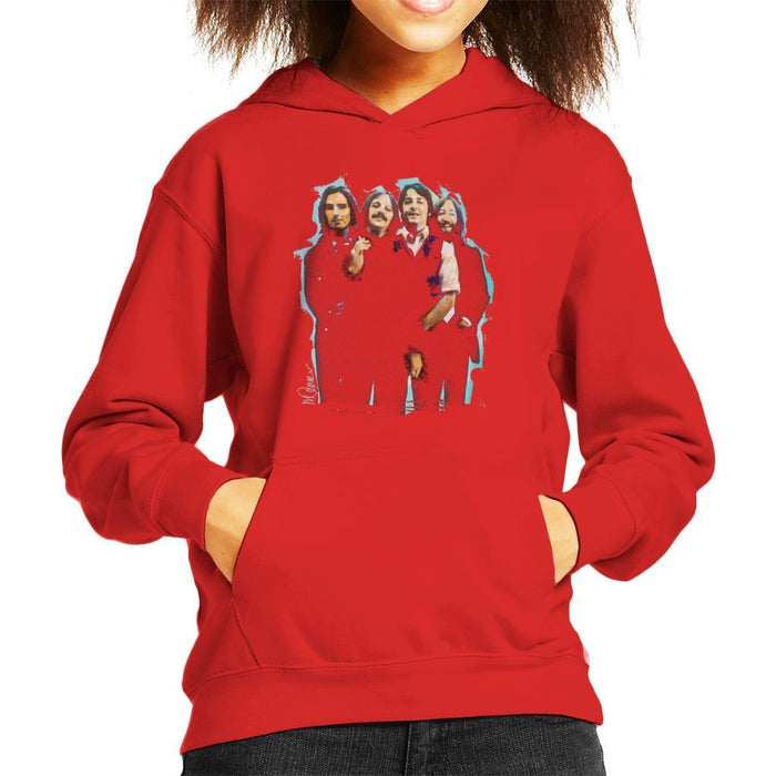 Sidney Maurer Original Portrait Of The Beatles Long Hair Kids Hooded Sweatshirt - Kids Boys Hooded Sweatshirt