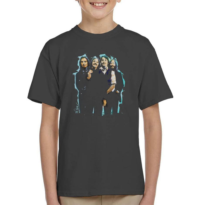 Sidney Maurer Original Portrait Of The Beatles Long Hair Kids T-Shirt - Kids Boys T-Shirt