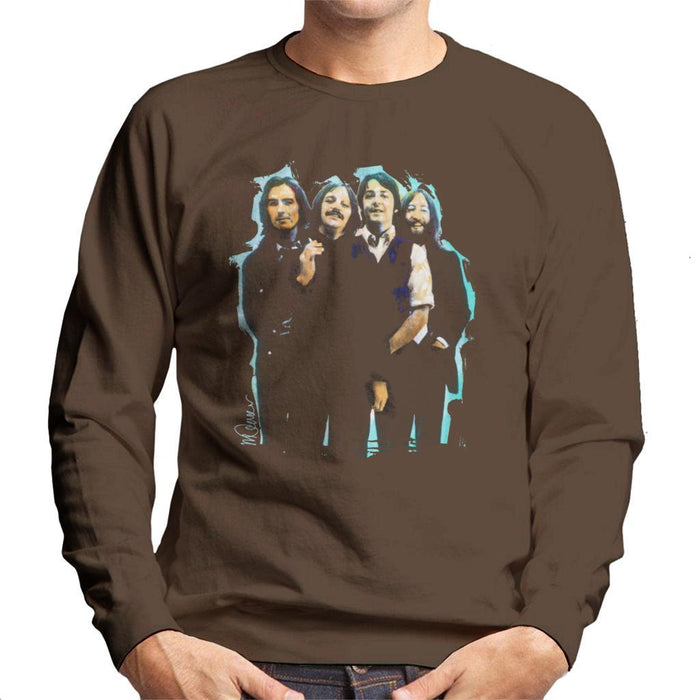 Sidney Maurer Original Portrait Of The Beatles Long Hair Mens Sweatshirt - Mens Sweatshirt