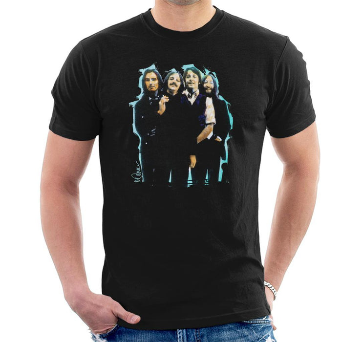 Sidney Maurer Original Portrait Of The Beatles Long Hair Mens T-Shirt - Mens T-Shirt