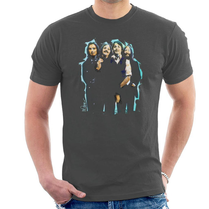 Sidney Maurer Original Portrait Of The Beatles Long Hair Mens T-Shirt - Mens T-Shirt