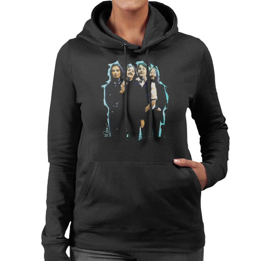 Sidney Maurer Original Portrait Of The Beatles Long Hair Womens Hooded Sweatshirt - Womens Hooded Sweatshirt