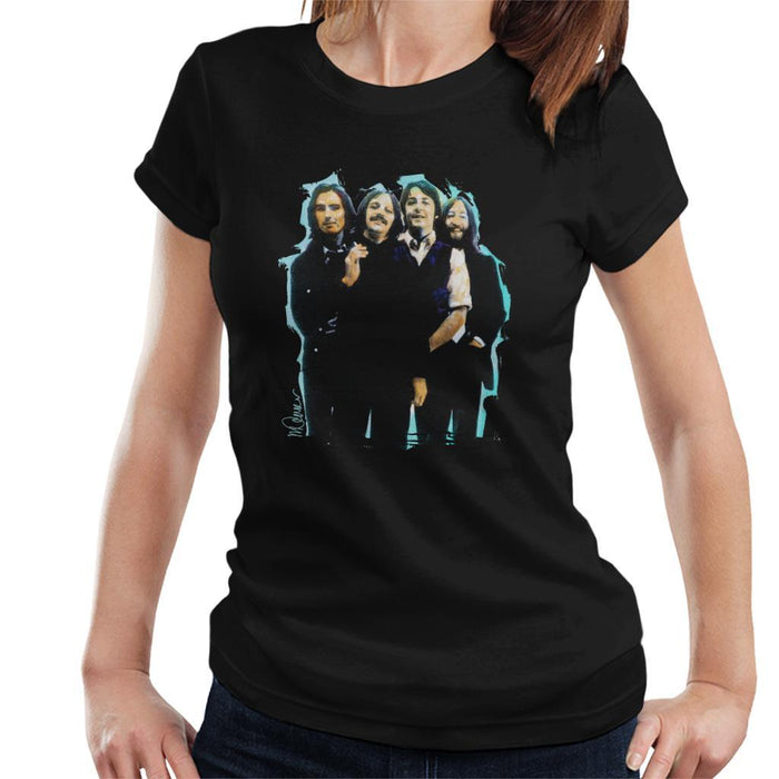 Sidney Maurer Original Portrait Of The Beatles Long Hair Womens T-Shirt - Womens T-Shirt