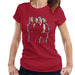 Sidney Maurer Original Portrait Of The Beatles Long Hair Womens T-Shirt - Cherry Red / Small - Womens T-Shirt