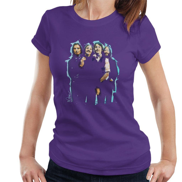 Sidney Maurer Original Portrait Of The Beatles Long Hair Womens T-Shirt - Womens T-Shirt