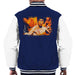 Sidney Maurer Original Portrait Of Bruce Lee Flames Enter The Dragon Mens Varsity Jacket - Mens Varsity Jacket