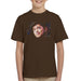 Sidney Maurer Original Portrait Of Bruno Mars Hat Kids T-Shirt - X-Small (3-4 yrs) / Chocolate - Kids Boys T-Shirt