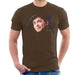 Sidney Maurer Original Portrait Of Bruno Mars Hat Mens T-Shirt - Small / Chocolate - Mens T-Shirt