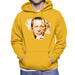Sidney Maurer Original Portrait Of Eric Clapton Mens Hooded Sweatshirt - Small / Gold - Mens Hooded Sweatshirt
