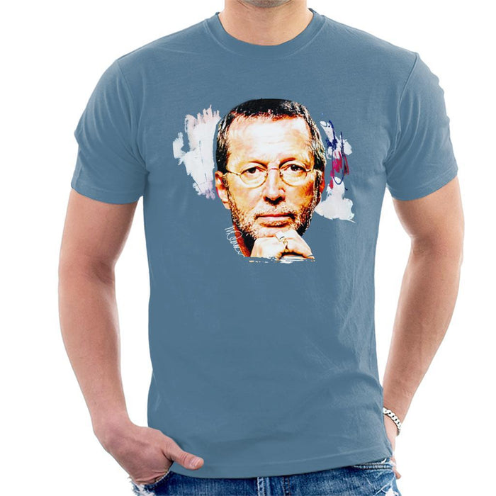 Sidney Maurer Original Portrait Of Eric Clapton Mens T-Shirt - Mens T-Shirt